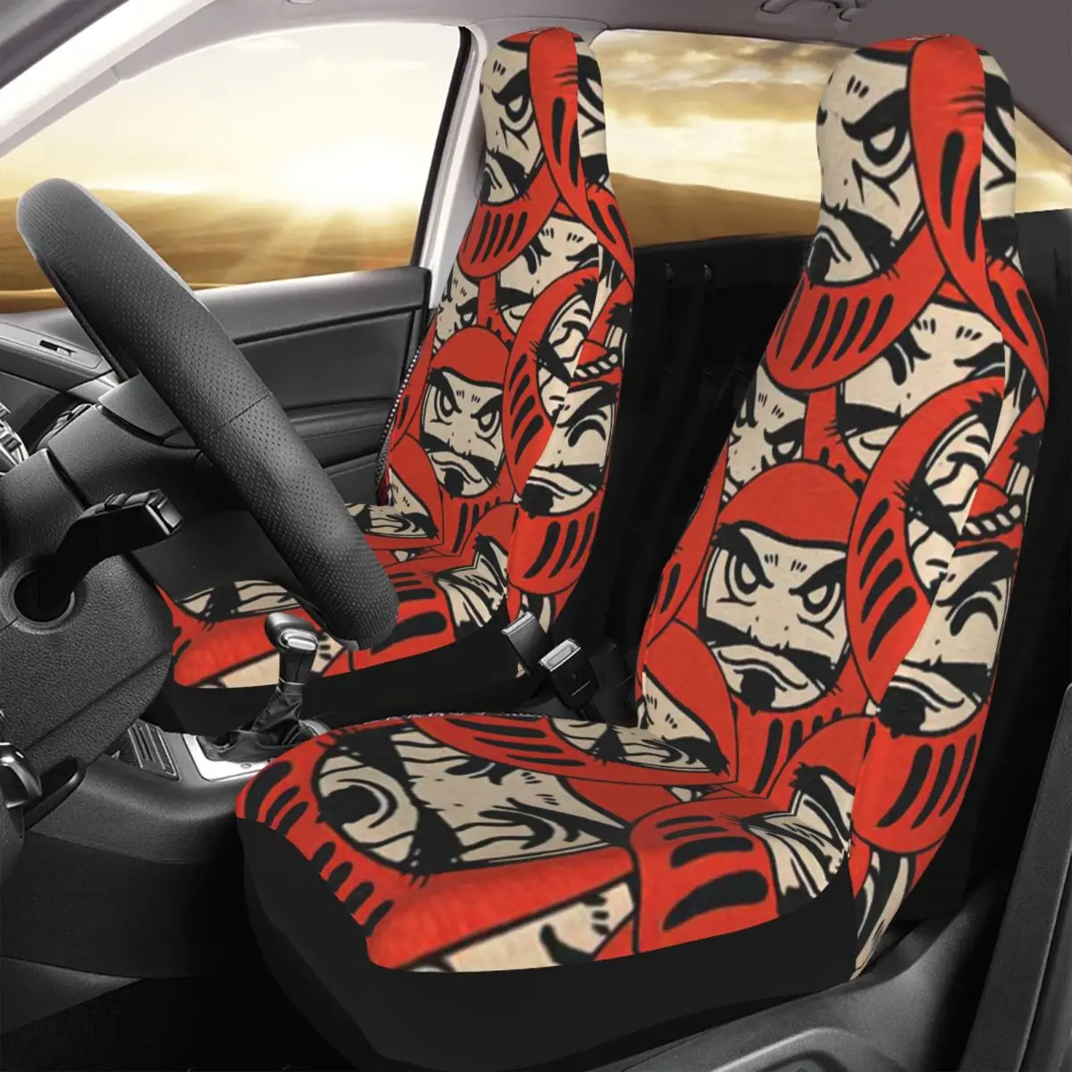 

Japanese Dolls By Noeldelmar Car Seat Cover Custom Printing Universal Front Protector Accessories Cushion Set