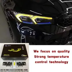 FOR BMW 3 Series G20 G28 i3 LCI DRL Yellow LED Panel Daytime Running Lights Red Multicolor Yellow Daytime Running Lights