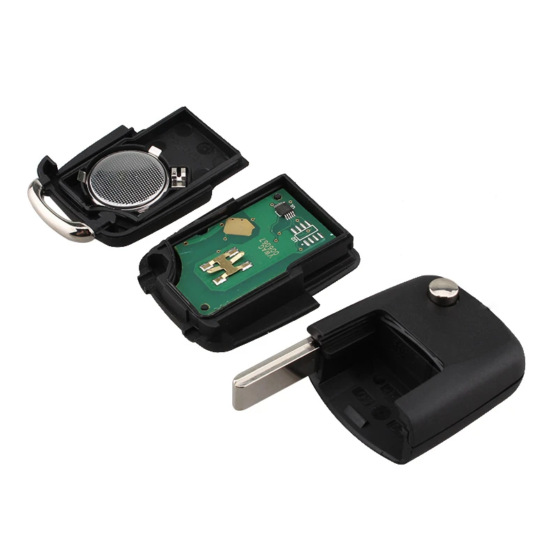 KEYYOU 2 Buttons Flip Remote Car Key Fob For VOLKSWAGEN VW Golf 4 5 Passat b5 b6 polo Touran 434MHz ID48 Chip 1J0 959 753 AG