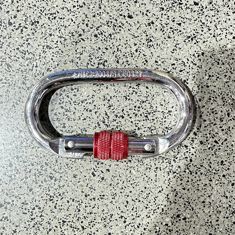 .Hot-25KN High Strength Climbing Safety Lock Buckle O-shaped Electrophoresis Professional Carabiner Rappelling Climbing Supplies