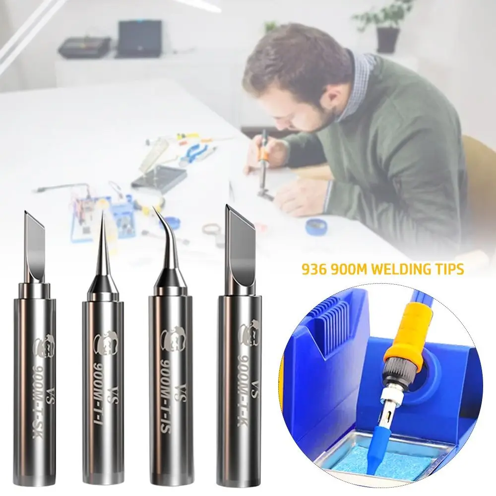 Universal Oxygen-free Copper 936 900M Welding Tips Lead Free Durable Soldering Iron Head Solder Head 936 937 Soldering Stations