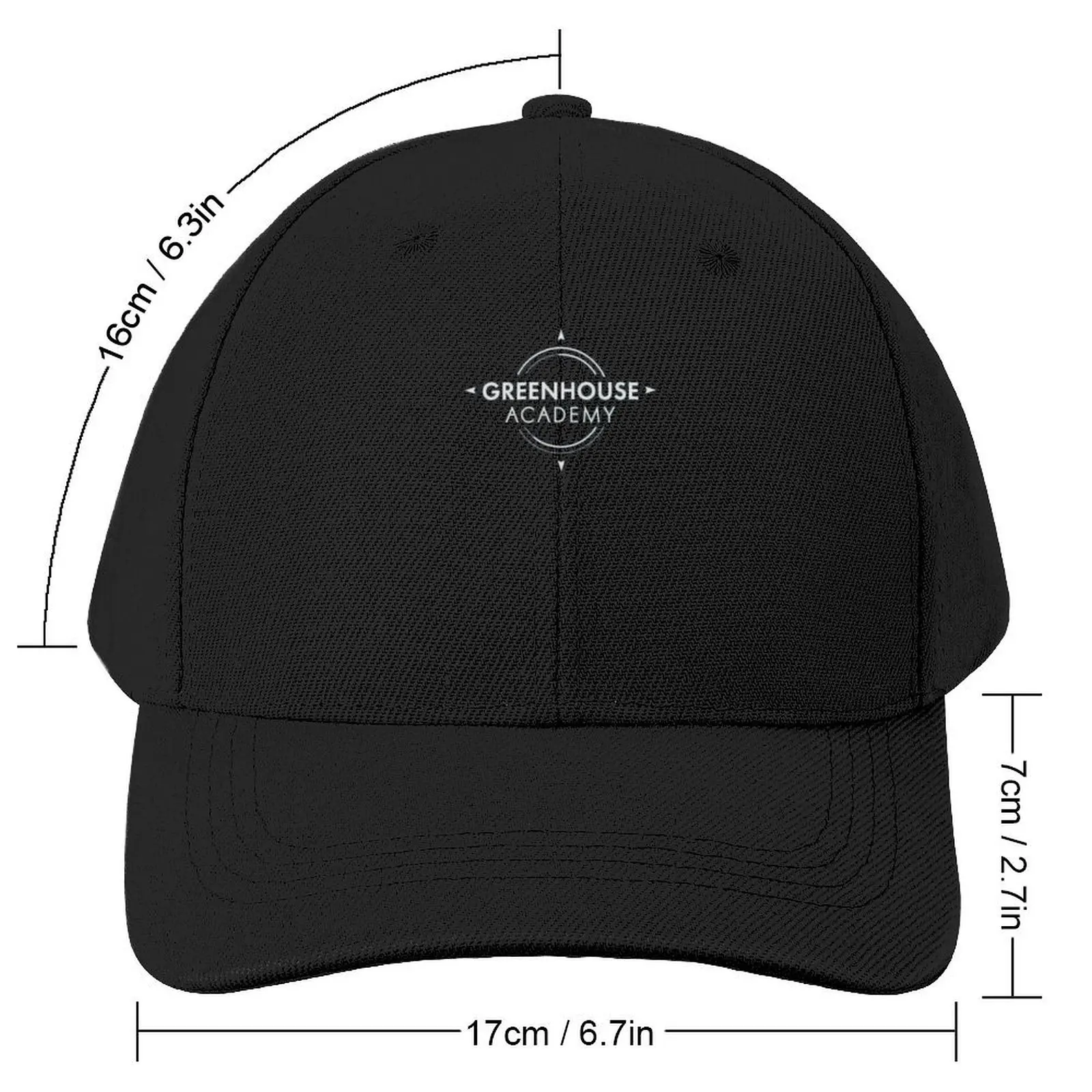 Greenhouse Academy Fitted Scoop T-Shirt Baseball Cap hard hat Beach Baseball Men Women's