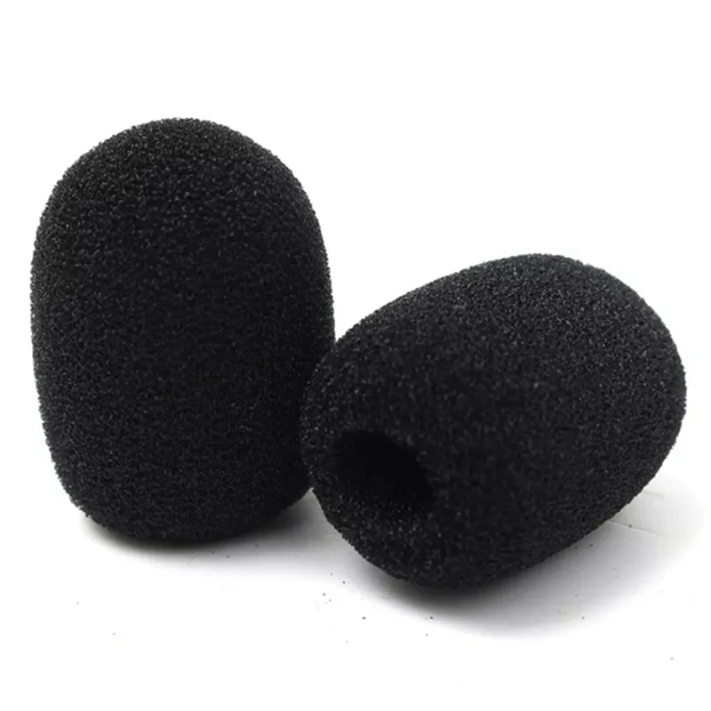 

【Buy Now】1000Pcs Microphone Headset Grill Windshield Sponge Foam Black Mic Cover 30Mmx8mm