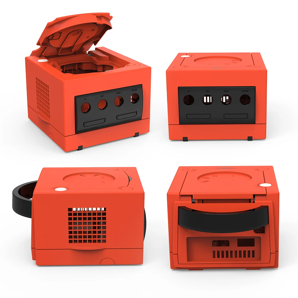 Bitfunx-funda protectora de repuesto NGC, color rojo cálido, caja de juegos GC para consola de juegos Gamecube DOL001and DOL-101