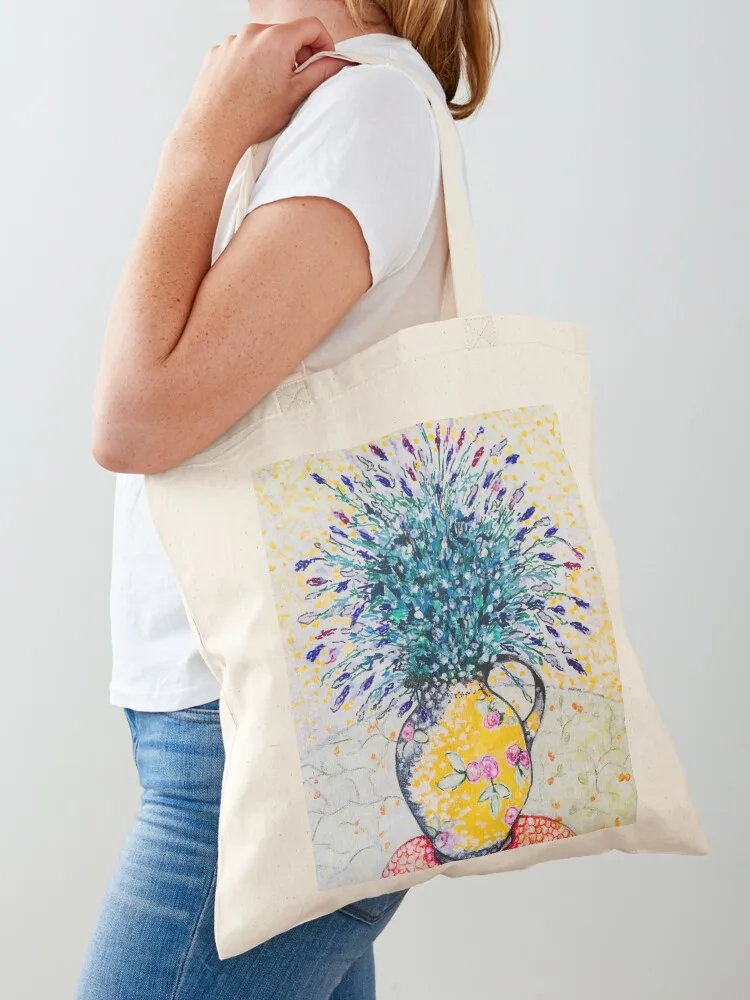 

Sweet Lavender Tote Bag supermarket folding bag hand bag shopper bags for women Women's bags