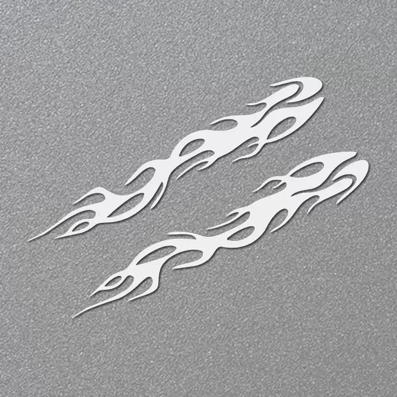 نقش 1 زوج 24x4 سنتيمتر لهب شرائط ملصقات السيارات السيارات الجسم الوفير ويندوز دراجة نارية محمول الجدران الفينيل فيلم ملصق سيارة ضبط #3