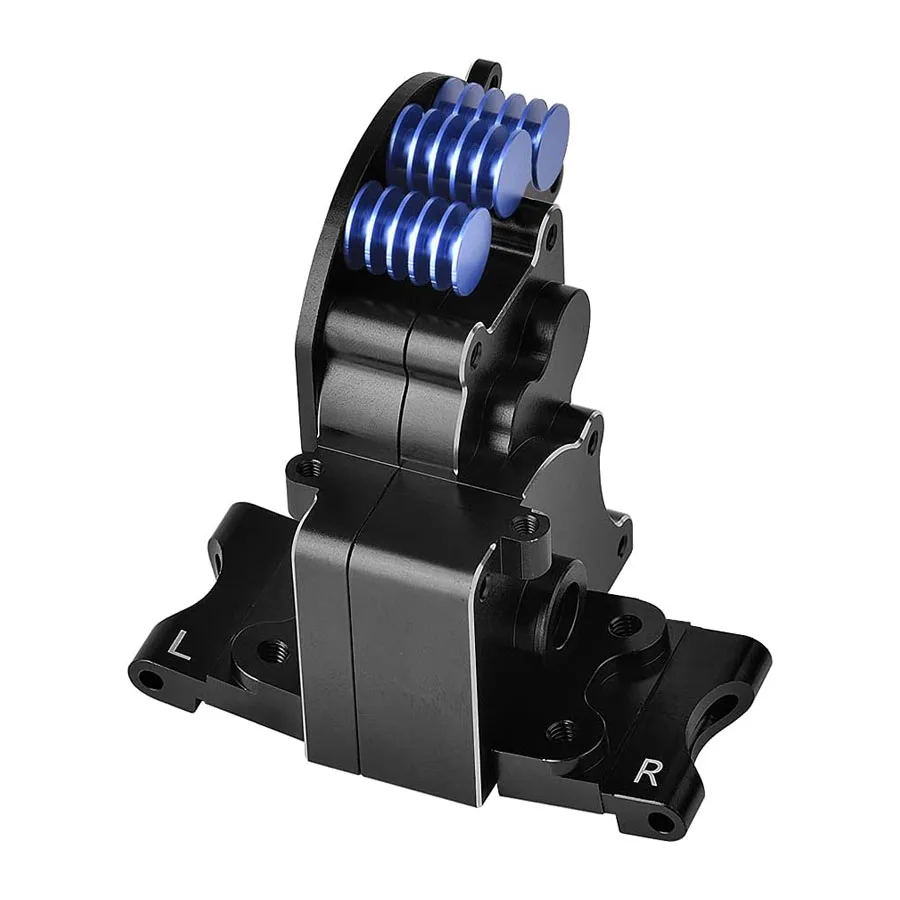 Transmissão de alumínio com placa de motor, suportes de braço para carro Traxxas Slash 2WD Rustler Stampede Bandit 1/10 RC (substituir de 3691)