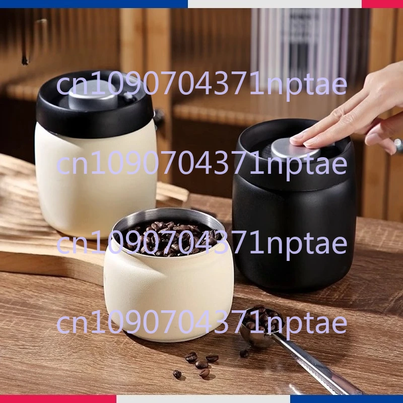 

Coffee Sealed Tank Press Vacuum Fresh Coffee Storage Tank 304 Stainless Steel Dark Storage Tank
