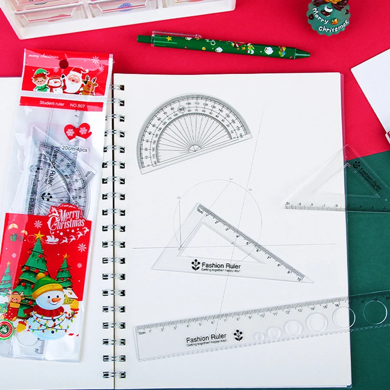 Линейка с рисунком, треугольная, подарки для детей, для школы