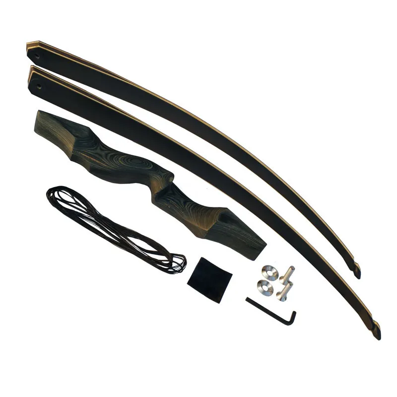 30-60lbs 60inch Archery Recurve Bow Black Takedown Longbow Lamination Right Hand for Outdoor Sports Hunting Shooting Training - view 4