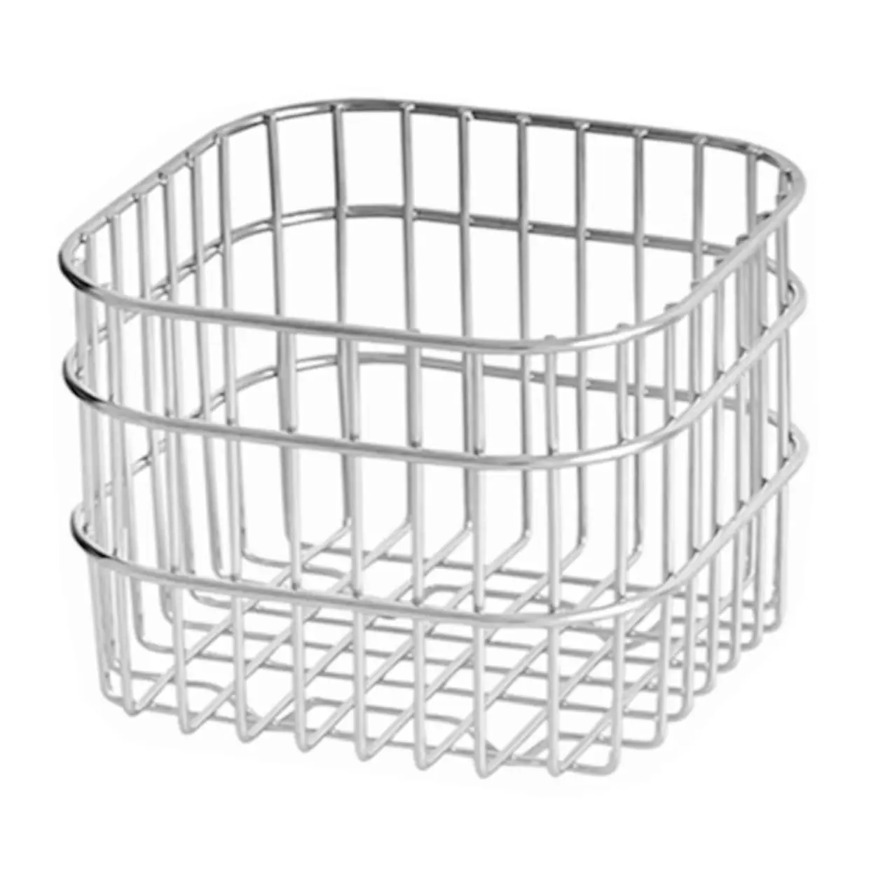 

1PC, stainless steel storage basket, kitchen basket, fruit basket, kitchen storage basket