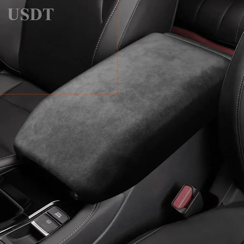 

Top Suede Car Armrest Box Cover Mat For Honda Accord 11th 2023 2024 Interior Accessories Rear Seat Anti Kick Frame Cover Pad