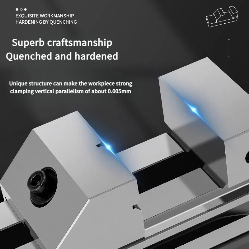 High-precision QKG quick-action vise Tool steel vise For grinder/wire-cutting/milling machine Hardness 58-62