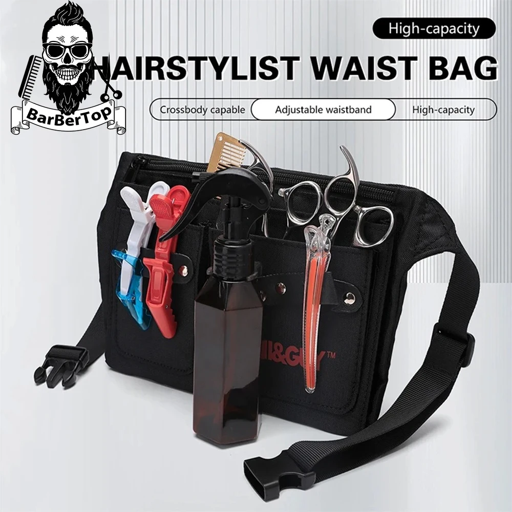 

Hairdressing Scissor Bag Salon Barber Waist Pack Cutting Thinning Clip Comb Case Professional Hairdresser Styling Tools Supplies