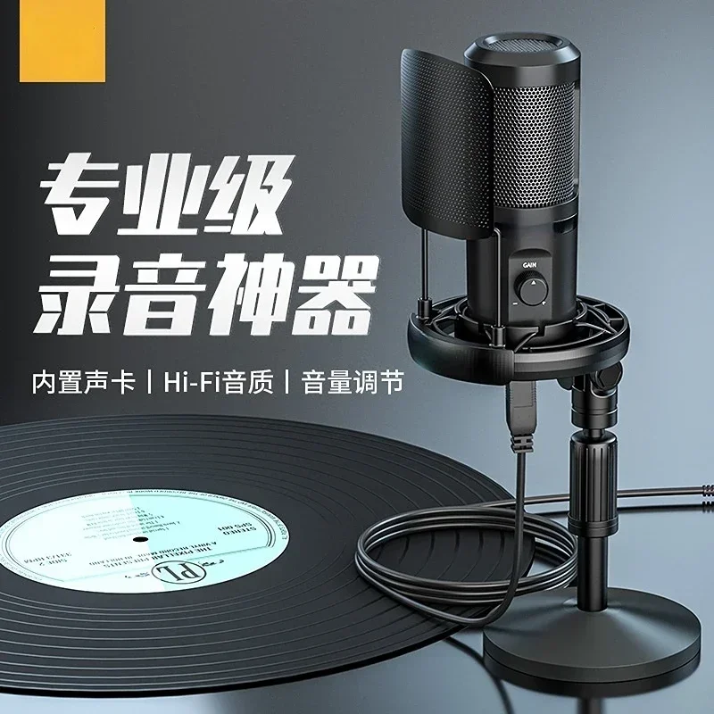 Dubbing Equipment Flash Passenger Pm461t Professional Anchor Live Streaming Microphone Microphone Recording Capacitor