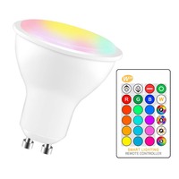 Matter for Homekit RGB Colorful LED Downlights Wireless Remote Smart Spot Light GU10 Bulb