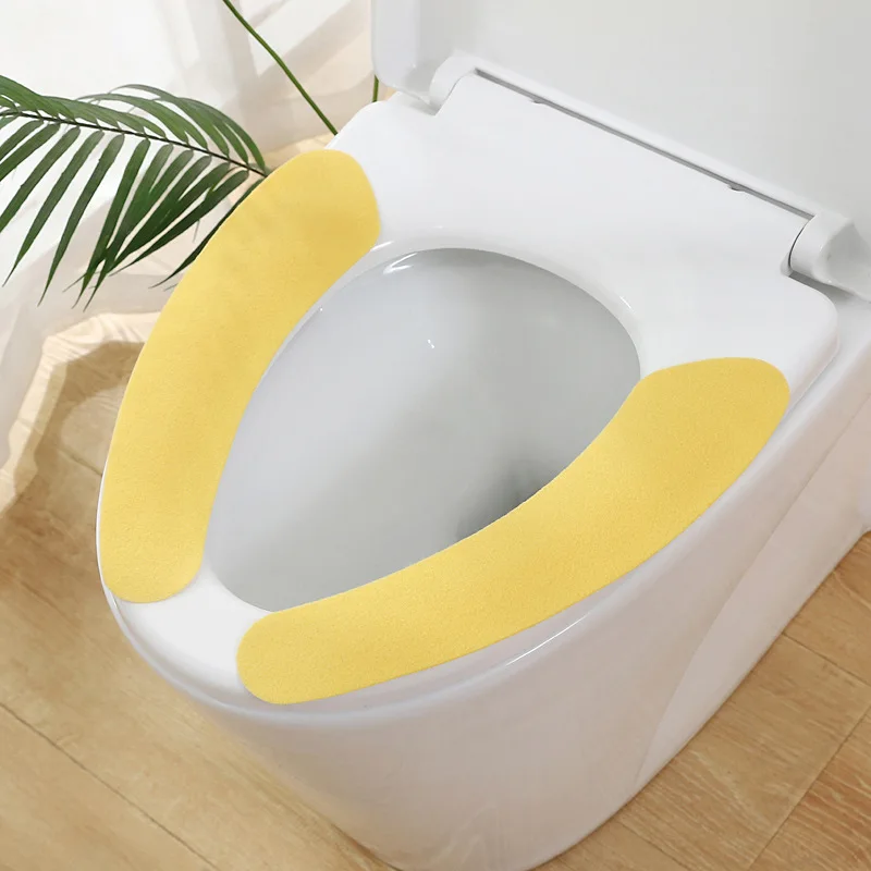 1คู่ Soft Toilet ฝาครอบที่นั่งล้างทำความสะอาดได้วางที่นั่ง Pad Warmer ฝาปิดที่นั่ง Closestool พรม villus