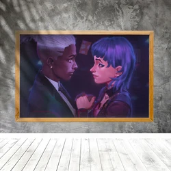 Arcane Season 2 Jinx & Ekko Posters Video Game Posters Painting Decor Digital Canvas Unframed Decorative