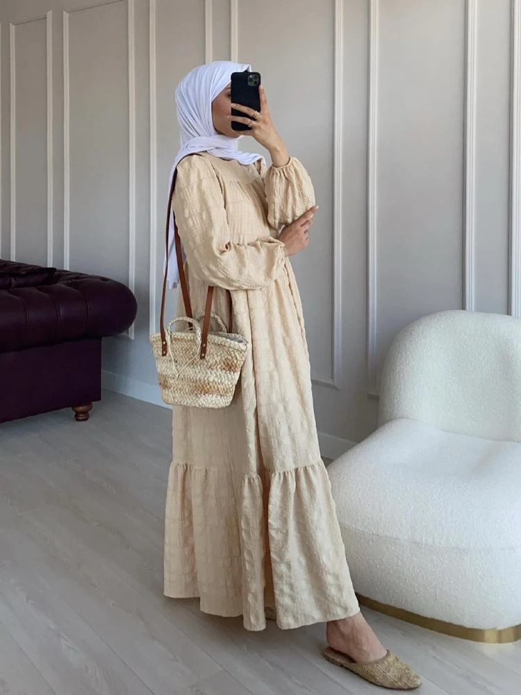 Muslim Dress Women Abaya Dubai Turkey Islamic Robe Arab Longue Jelaba Femme Musulman Abayas Dresses for Women Kaftan Niqab 2021