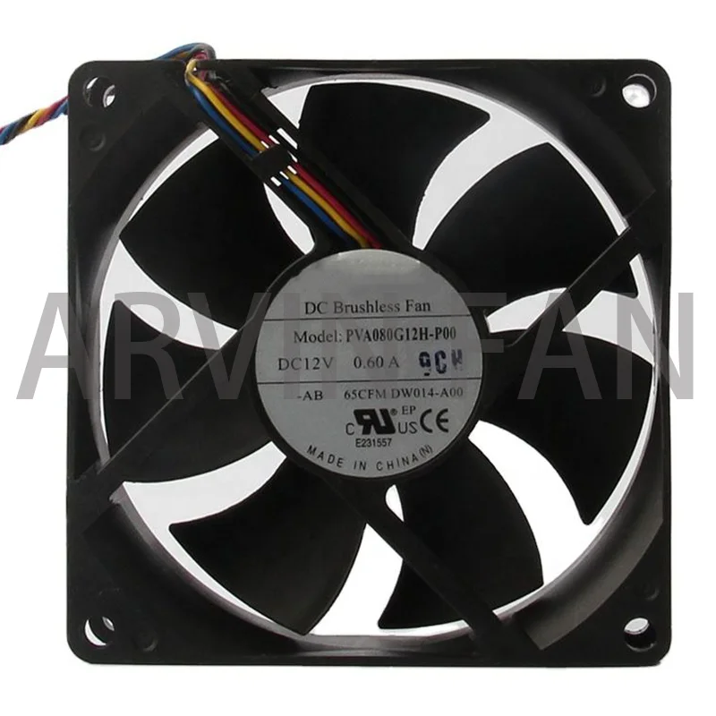 

Original 8025 PVA080G12H-P00 12V 0.60A 4-Wire Server Fan