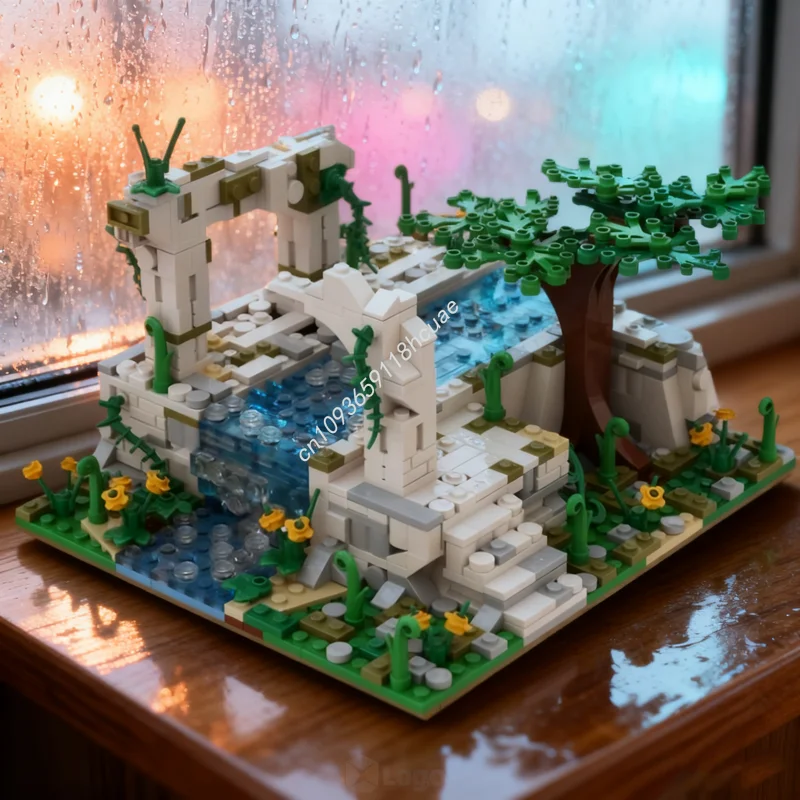 

891pcs MOC Ancient ruins Creator Experted Model Building Christmas gifts blocks Construction Assemble toys DIY creative Birthday