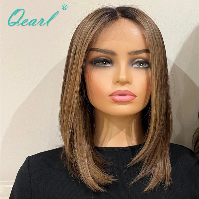 New in Natural Hair Wig Light Brown 100% Human Hair Wigs for Women 13x4 Lace Frontal Wig Small Large Size Cap Glueless Qearl