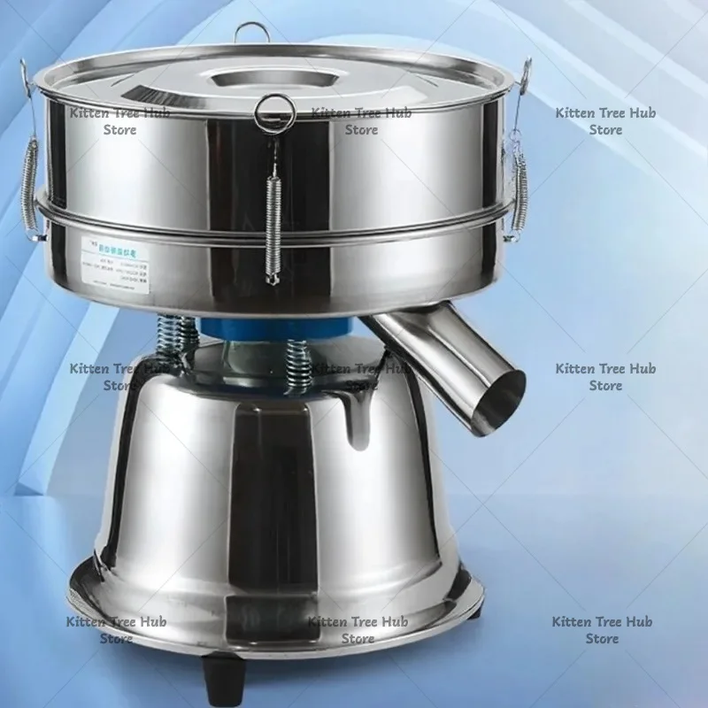30CM Small Stainless Steel Electric Vibrating Sieve Machine Powder Particle Sieving Filtration Separation Shaking Screen Machine