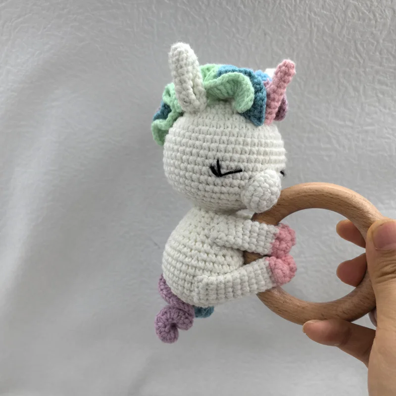 Baby Sicherheits decke Handtuch Fütterung Lätzchen weiches Handtuch Baumwolle Spuckt uch Säuglings dusche Geschenk gestrickt schöne Tier Rassel Schlaf zu