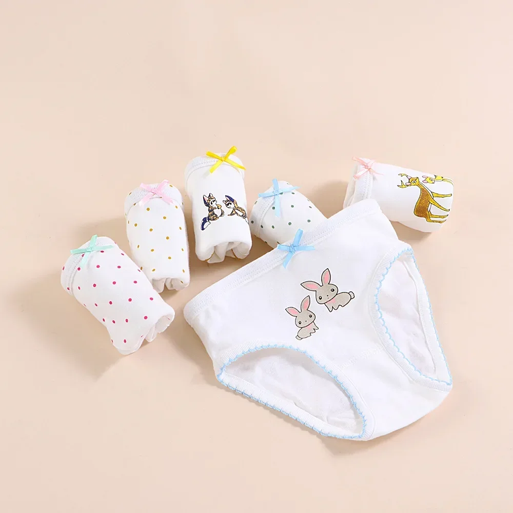 3pcs Per Pack Girls Panties Cartoon Cotton Student Kids Underwear 1-6Years Panties Baby Girls Underpant Dropshipping