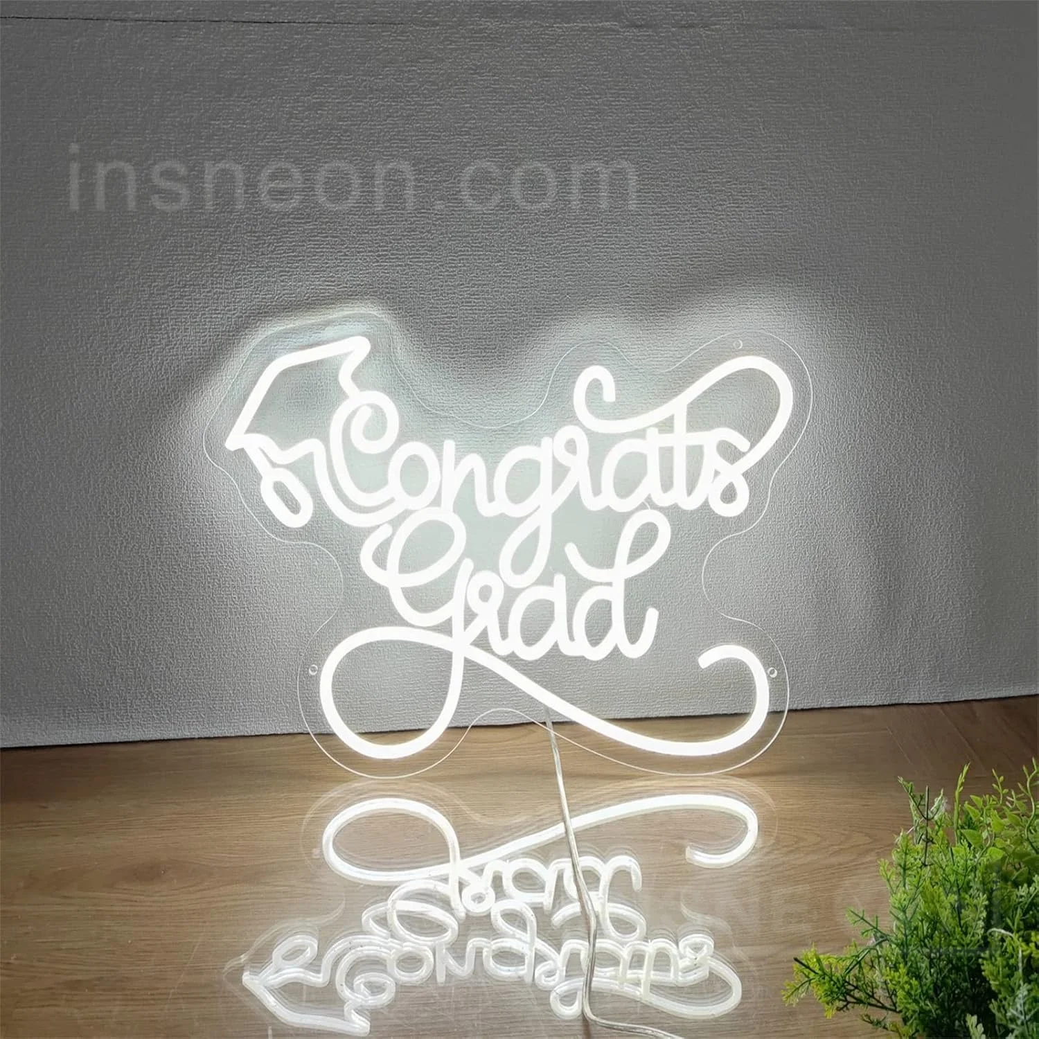 Congrat Grad Neon Signs for Wall Decor,Led Light Sign for PROM night Party,Prom,Home,Room,Wall Decoration,Graduation Christmas