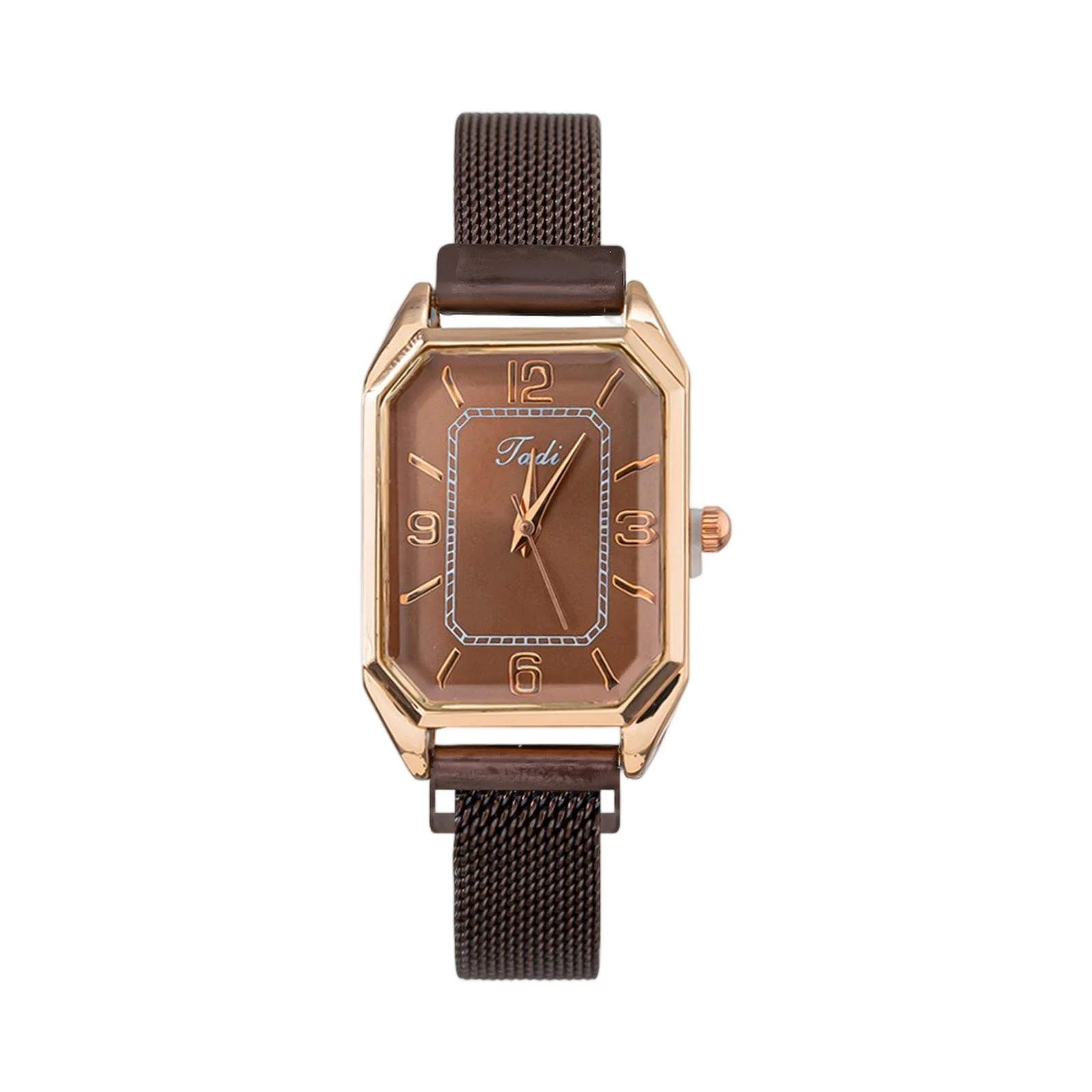 YHOPE ساعة جلدية عصرية جديدة للنساء #4