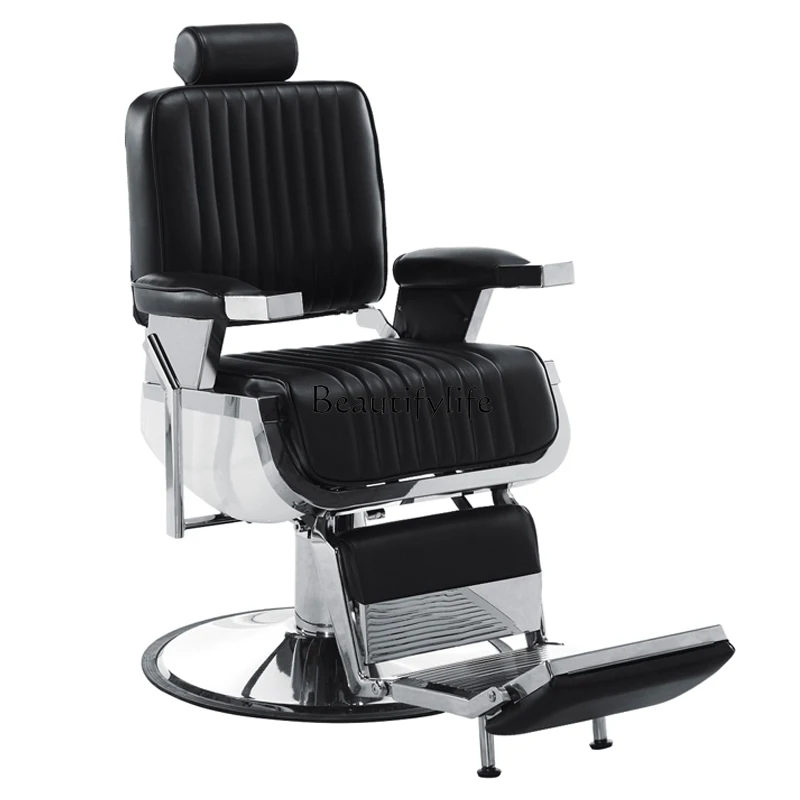 

High-end hairdressing reclining haircut tattoo chair men's oil head barber shop