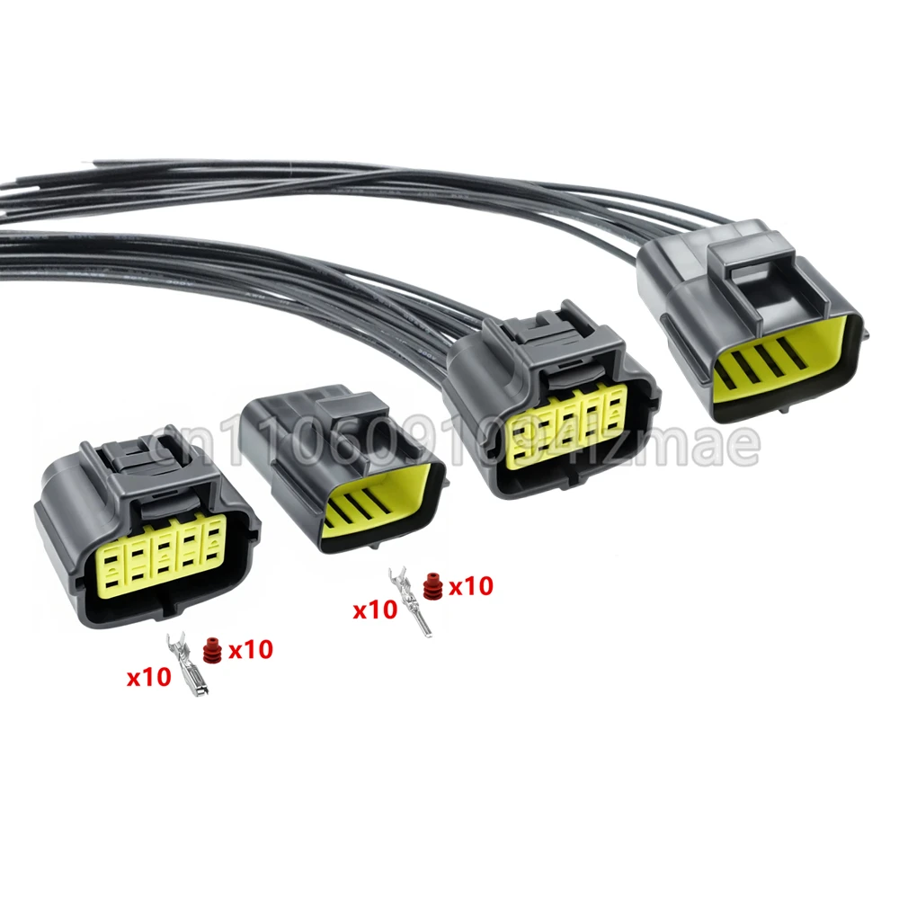 10 Pin Auto Parts AC Assembly Automobile Electrical Connector Car Waterproof Wiring Adapter 174655-2 174656-7 174657-2