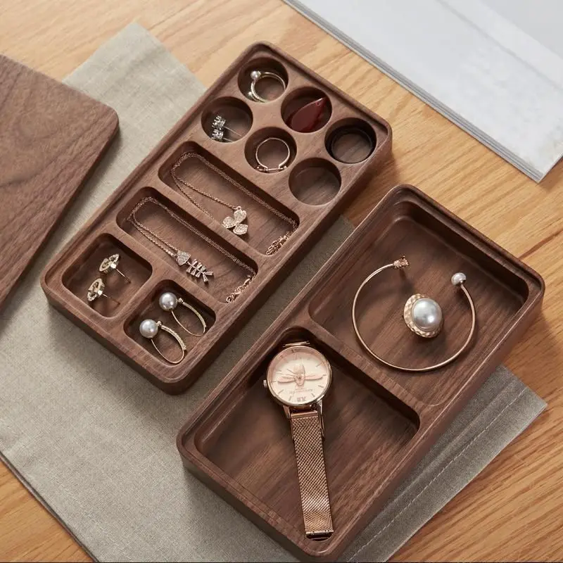 

Premium Solid Wood Jewelry Box | Double Layer | Earrings Rings Necklace Dust-Proof Anti-Tarnish Ins Design