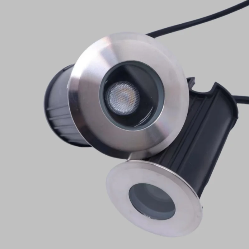 DC12V 24V LED Mini Underwater Light IP68 Waterproof Underground Lamp Spotlight Stainless Steel for Pool Stair Step Pathway Deck