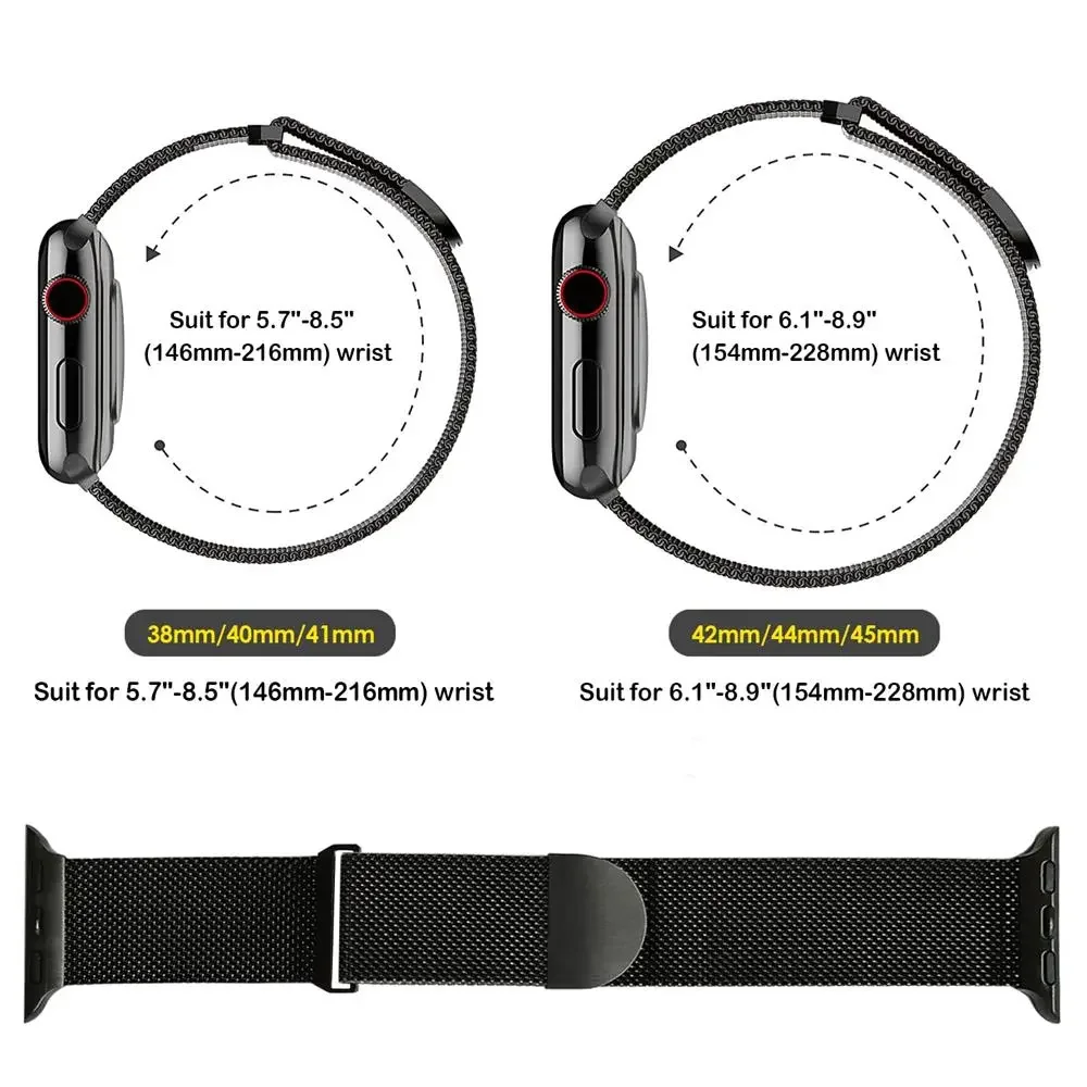 Milanese Strap for Apple Watch Ultra 2 49mm 10 9 8 7 46mm 42mm 45mm 41mm Breathable Bracelet iwatch Series 6 5 4 3 SE2 44mm 40mm