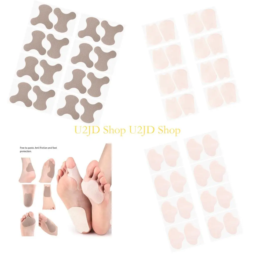 U2JD 8pieces Adhesive Foot Friction Patches for New Shoe Break-In and Walking