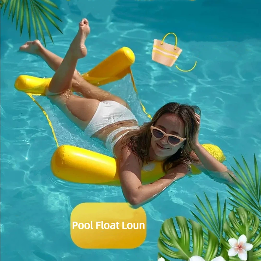 أرجوحة حمام السباحة تطفو حمام سباحة قابل للنفخ للبالغين والأطفال أثناء الاسترخاء وممتع بالماء خفيف الوزن على طراز أرجوحة حمام السباحة