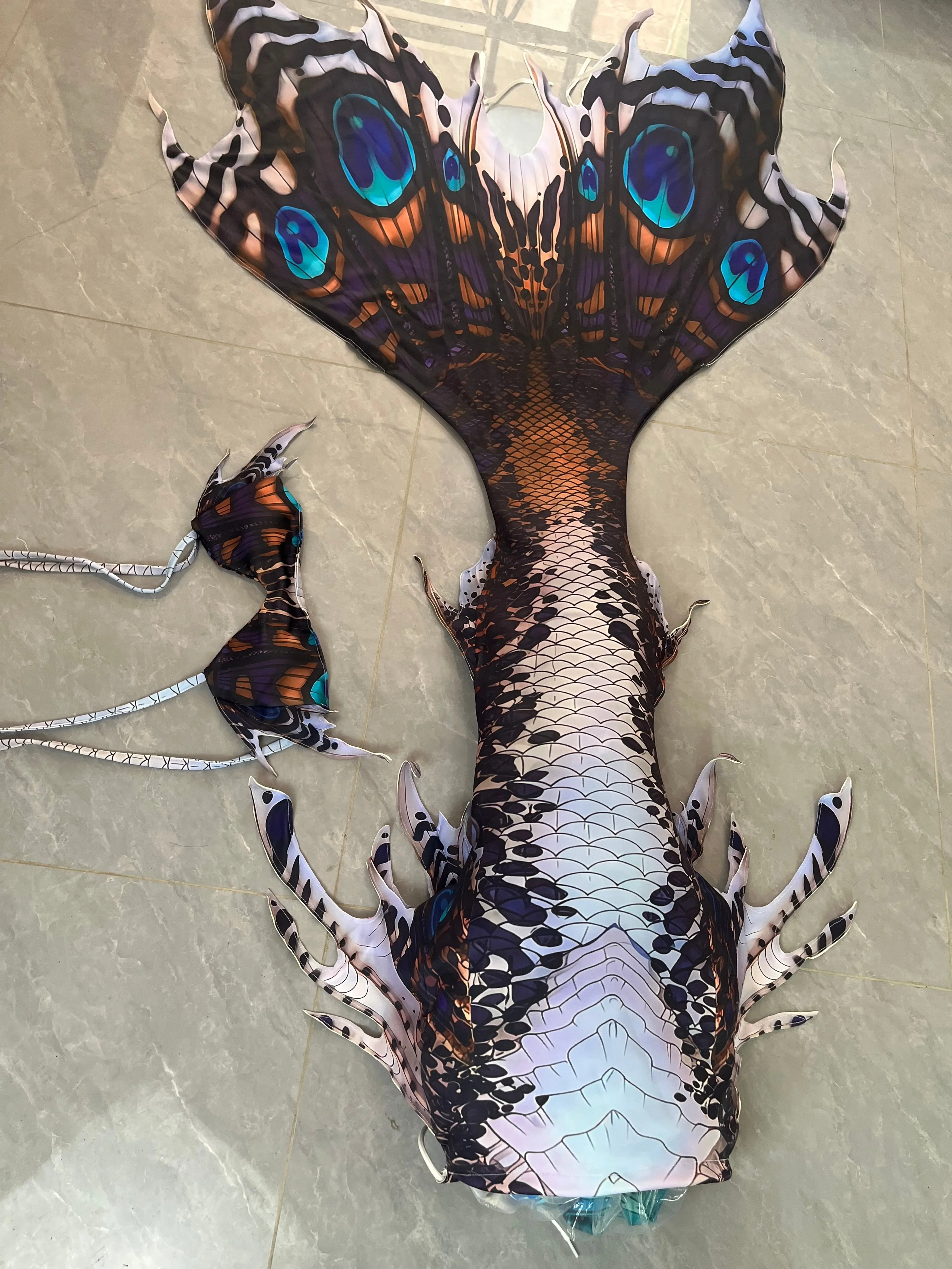 

New European and American Multi-Color Mermaid Tail Adult High-Quality Underwater Performance Costume