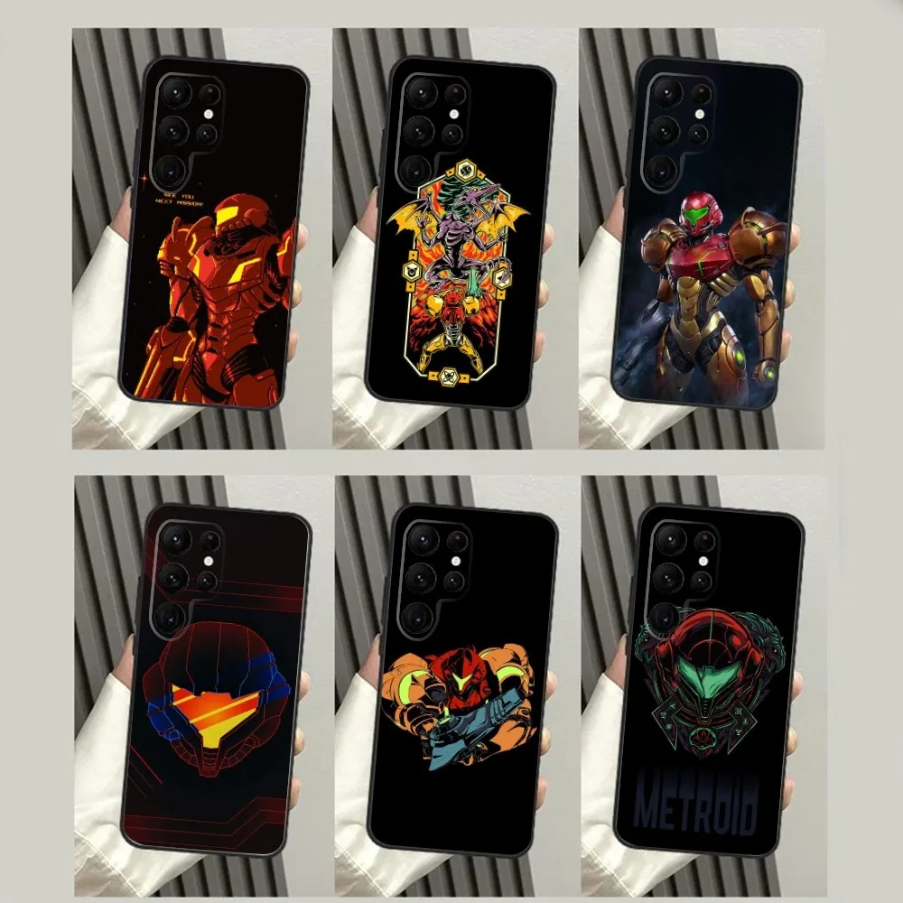 

Game M-Metroid Phone Case For SamsungS23,S22,S21,S20 Ultra Pro S10,S30Plus,S9,20lite Ultra Black Cover