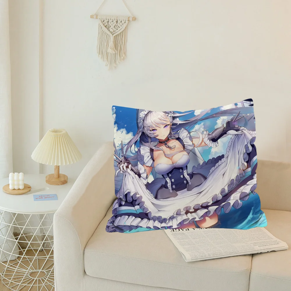 Sofa Luxury 45x45 Cushion Cover Pillow Cover Cushions Cover Azur Lane Decorative Pillowcase 40x40 Ornamental Pillows Covers Set