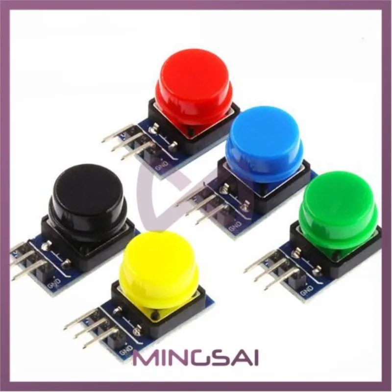 5 шт., Большой кнопочный Модуль 12 х12 мм