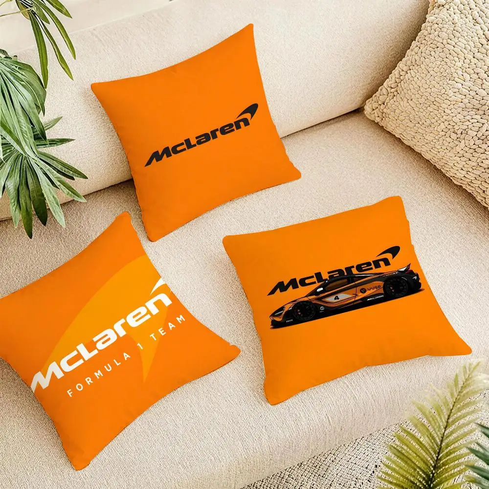 Classic Car Brand M-McLarens Cushion Cover Linen Square Pillow Case Naturally Durable Hypoallergenic Gentle On Sensitive Skin