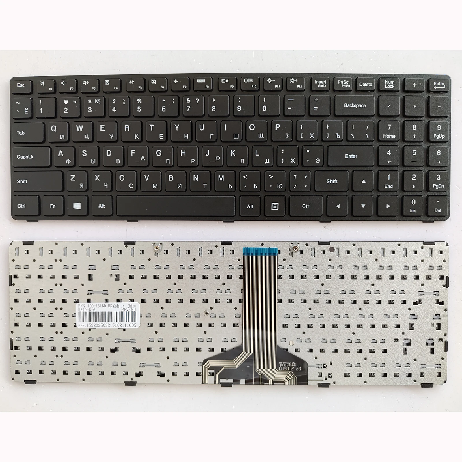 Teclado de Laptop SP RU US Layout para Lenovo Ideapad 100-15 TianYi 100-15 15IBD/15IBY 100-14IBY/14-IBD 300-15 B50-10 B50-50 6385H