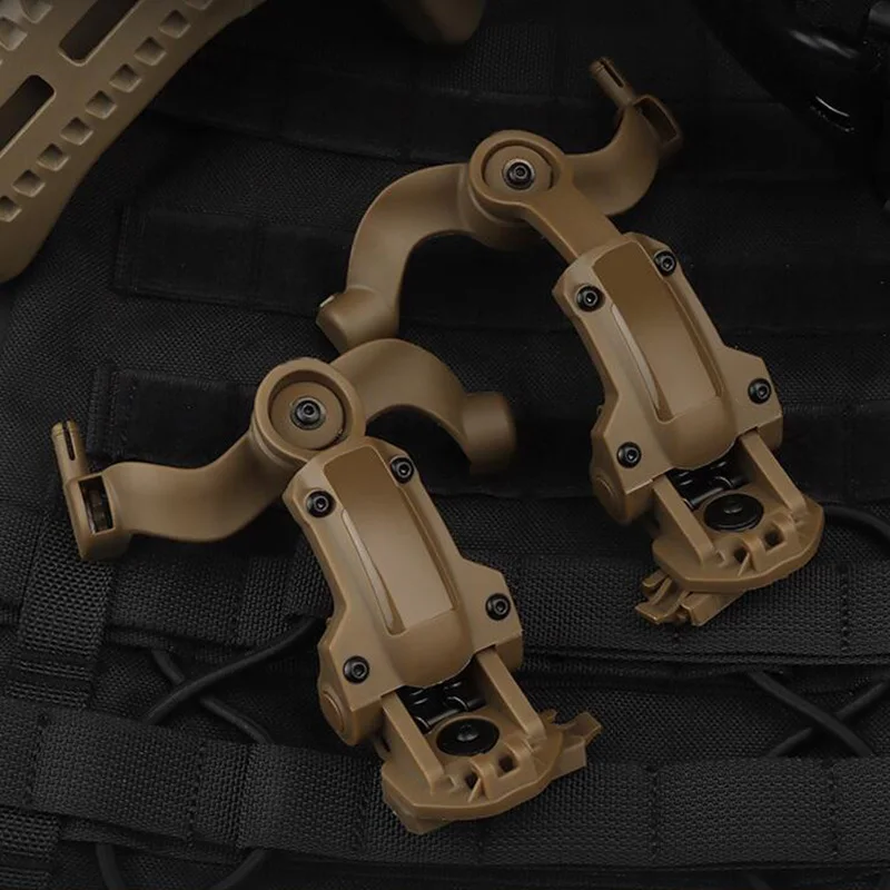 

Tactical Headset Helmet Rail Mount Bracket For Fast OPS Wendy Helmets Headphone EARMOR