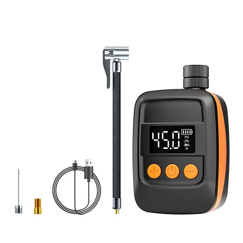 ABVE Mini Portable Electric Bike Pump 150PSI Digital Air Inflator Compressor for MTB Road Bike - Schrader Presta Valve
