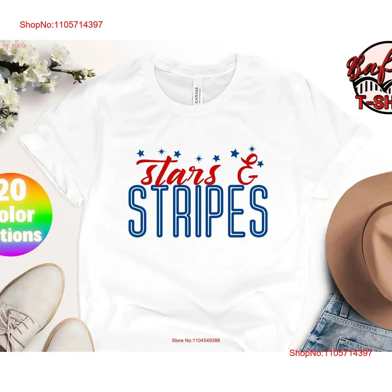 Stars and Stripes T Shirt Fourth of July s PatrioT American Flag Freedom 4th Red White Blue vintage Washed Breathable Casual
