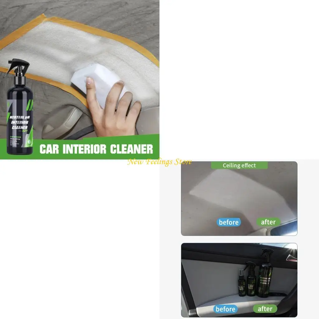 

J6BF 50/100/300 мл автомобильного покрытия агент кожа фланелевой чистящий агент интерьера интерьера