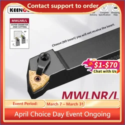 MWLNR1616 MWLNR2020 MWLNR2525 MWLNR3232 Lathe Bar CNC Cutting Tool MWLNR/L External Turning Tool Holder