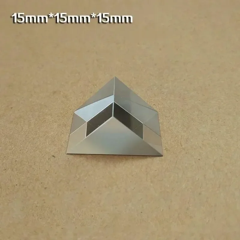 직각 내부 거울, K9 광학 프리즘, 15x15mm, 알루미늄 코팅, 넓은 표면 블랙 인쇄